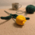 handmade crochet tulip flower yellow knitted home decor